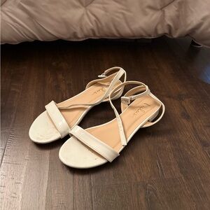 Lulu's Cream Strappy Sandals
